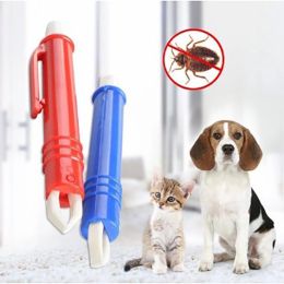 1pc Tweezers Mite Anti Dog Ticks And Fleas Flea Tick Tweezers Clip Remover Rabbit Flea Removing Ticks Tool Hair Groom Care Tools