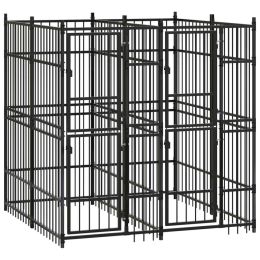 Outdoor Dog Kennel Steel 39.7 ft��