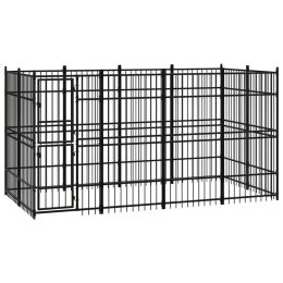 Outdoor Dog Kennel Steel 79.3 ft��