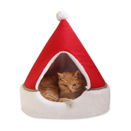 Christmas tree cat litter (Option: Red-35X35X45cm)